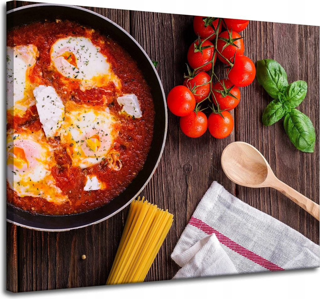 Vászonkép Konyha Főzés Spagheti 100x80