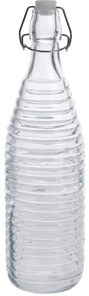 Stripes Üvegpalack fém zárócsattal 1 l