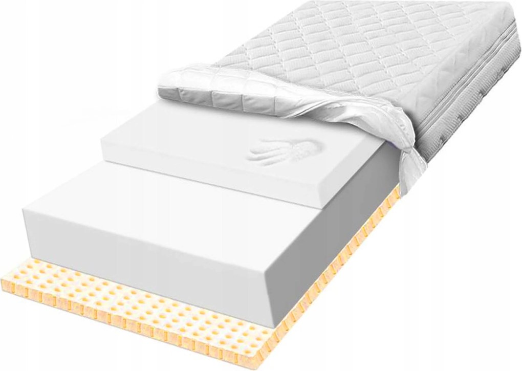 80x180-as Matrac Visco 6cm-es és Latex 19cm-es réteggel, körbeölelő kényelem gyerekeknek és felnőtteknek