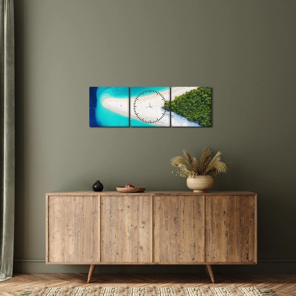 Kép - Ostrav Hvar, Horvátország (órával) (90x30 cm)