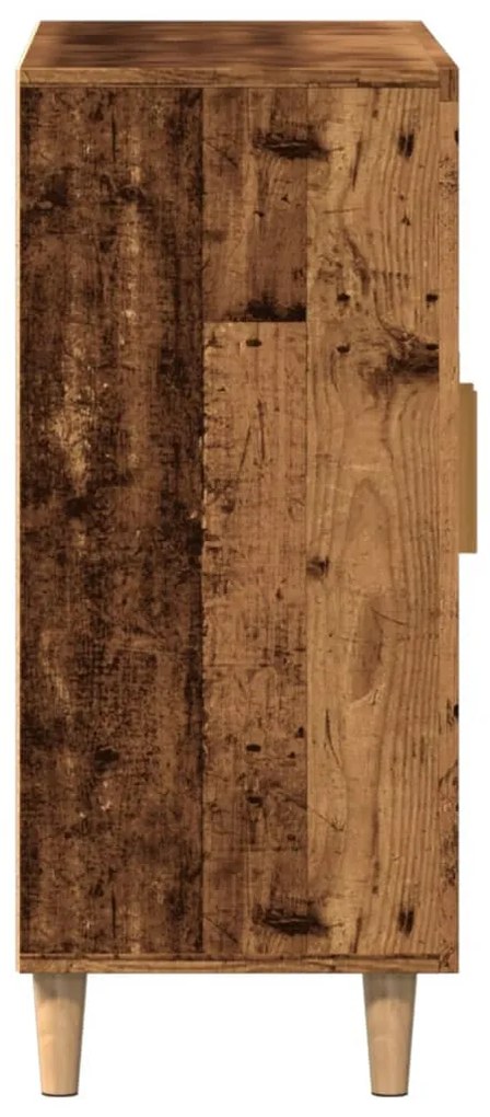antik fa színű szerelt fa tálalószekrény 90 x 34 x 80 cm