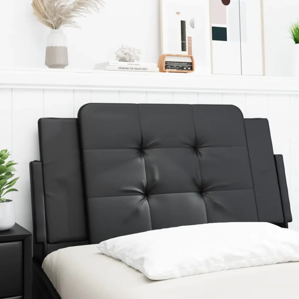 fekete műbőr fejtámla párna Zadar 100 cm