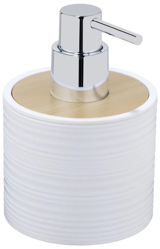 Fehér műanyag szappanadagoló 350 ml Lyon – Allstar