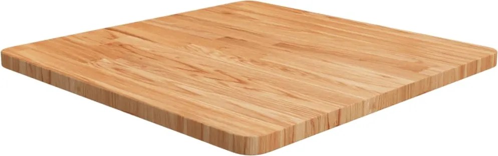 vidaXL világosbarna kezelt tömör tölgyfa négyzet asztallap 60x60x2,5cm
