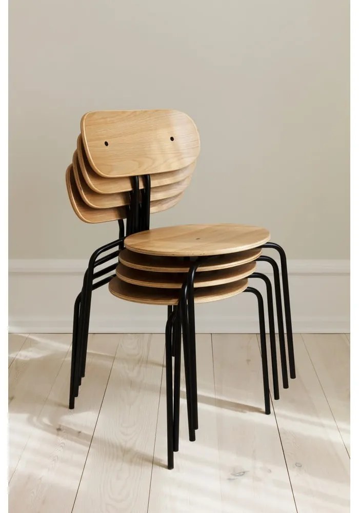 Fekete-világosbarna étkezőszék Curious – UMAGE