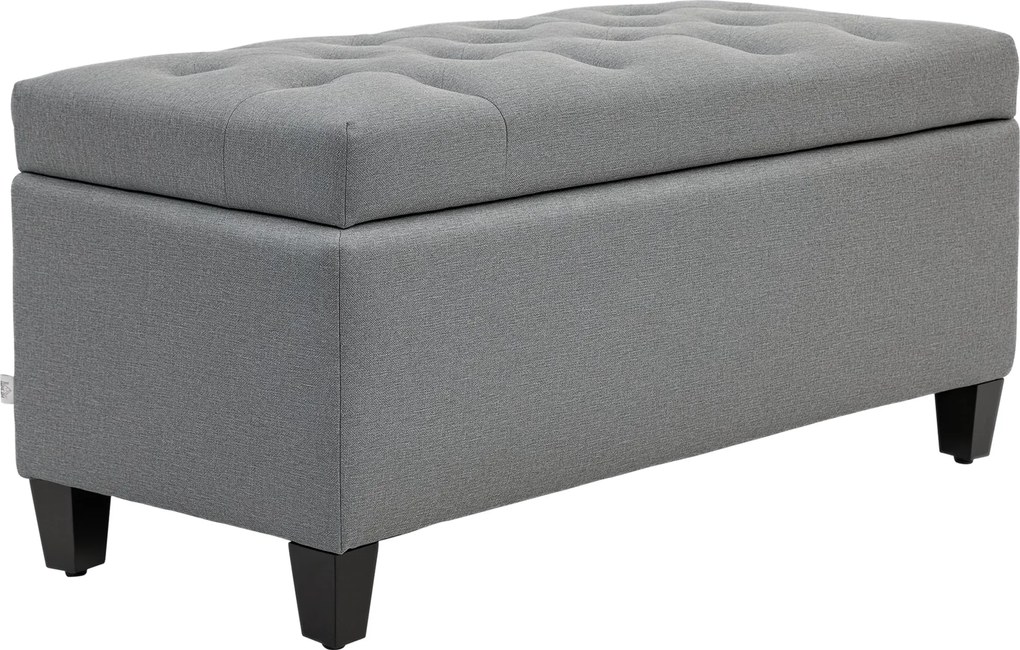 HOMCOM Kárpitozott Tárolópad - Kellemes Megjelenésű - 100 x 40 x 44 cm | Aosom