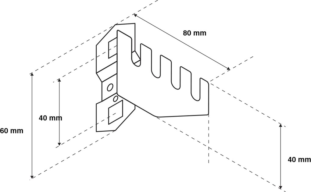 Fémtartó a szerelőkulcsokra