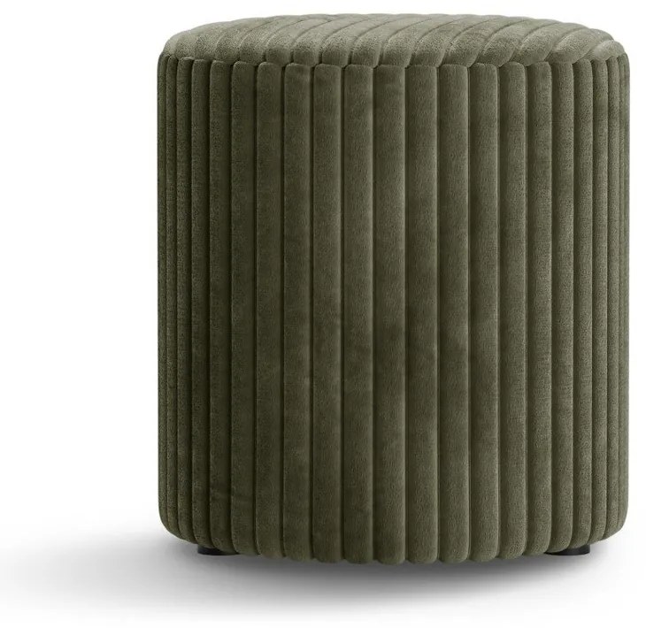 Zöld kordbársony puff Dia – Micadoni