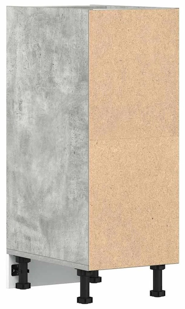 betonszürke szerelt fa alsószekrény 30x44,5x81,5 cm