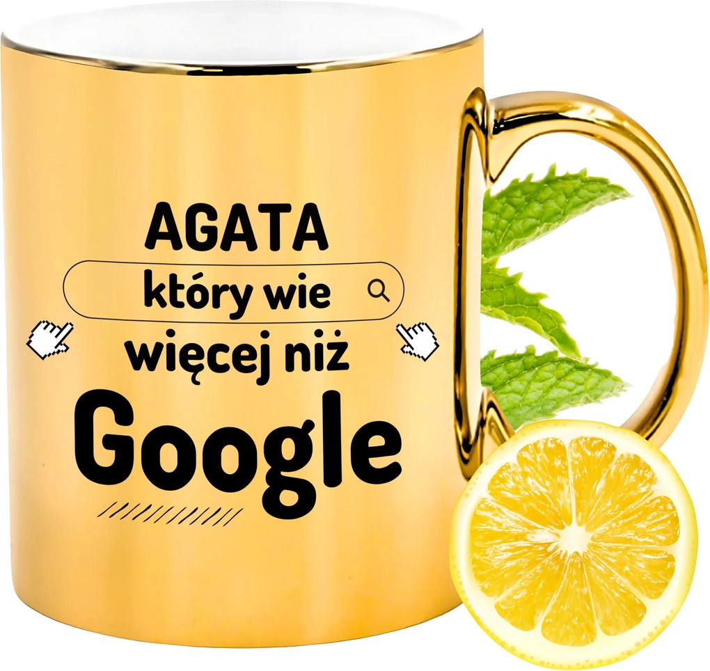 Prémium Arany Csillogó Bögre Achát Ajándék Nyomtatott Fotóval