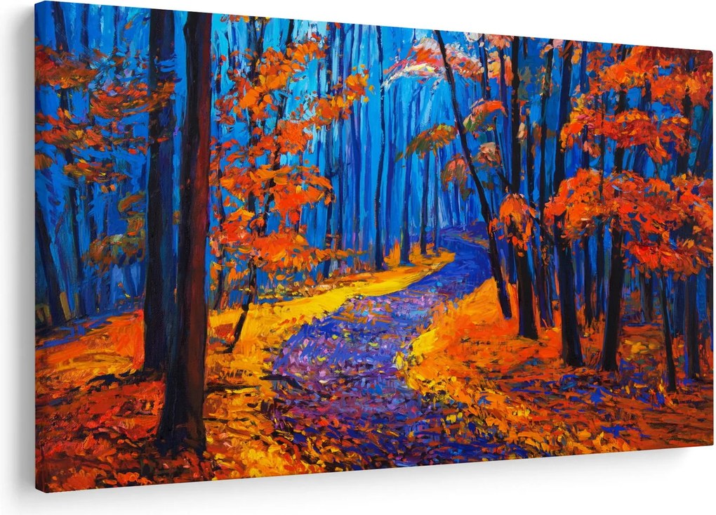 Egy őszi erdő képe (90x60 cm)