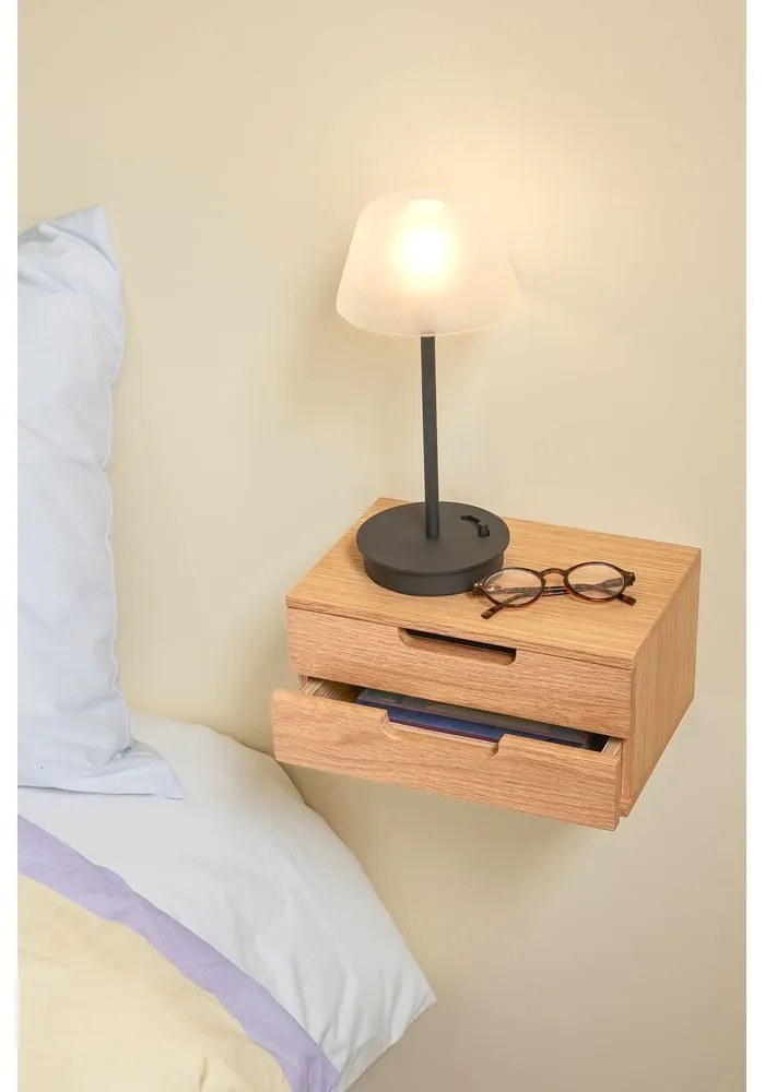 Natúr színű függő éjjeliszekrény tölgyfa dekorral AtHand – Hübsch