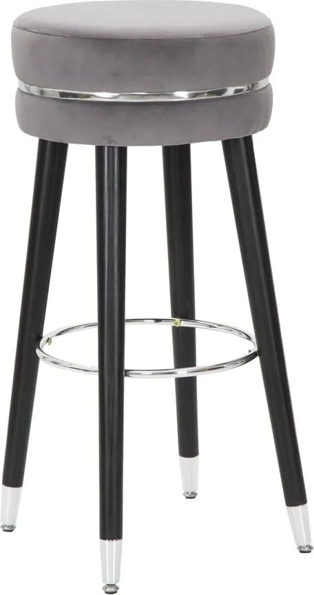 Szürke kárpitozott bárszék (ülésmagasság 74 cm) Paris – Mauro Ferretti