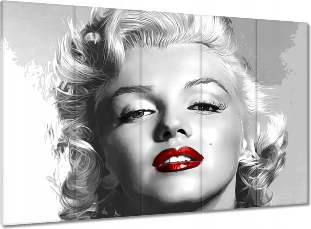 Vászonkép 100x70 Monroe Vörös ajkak
