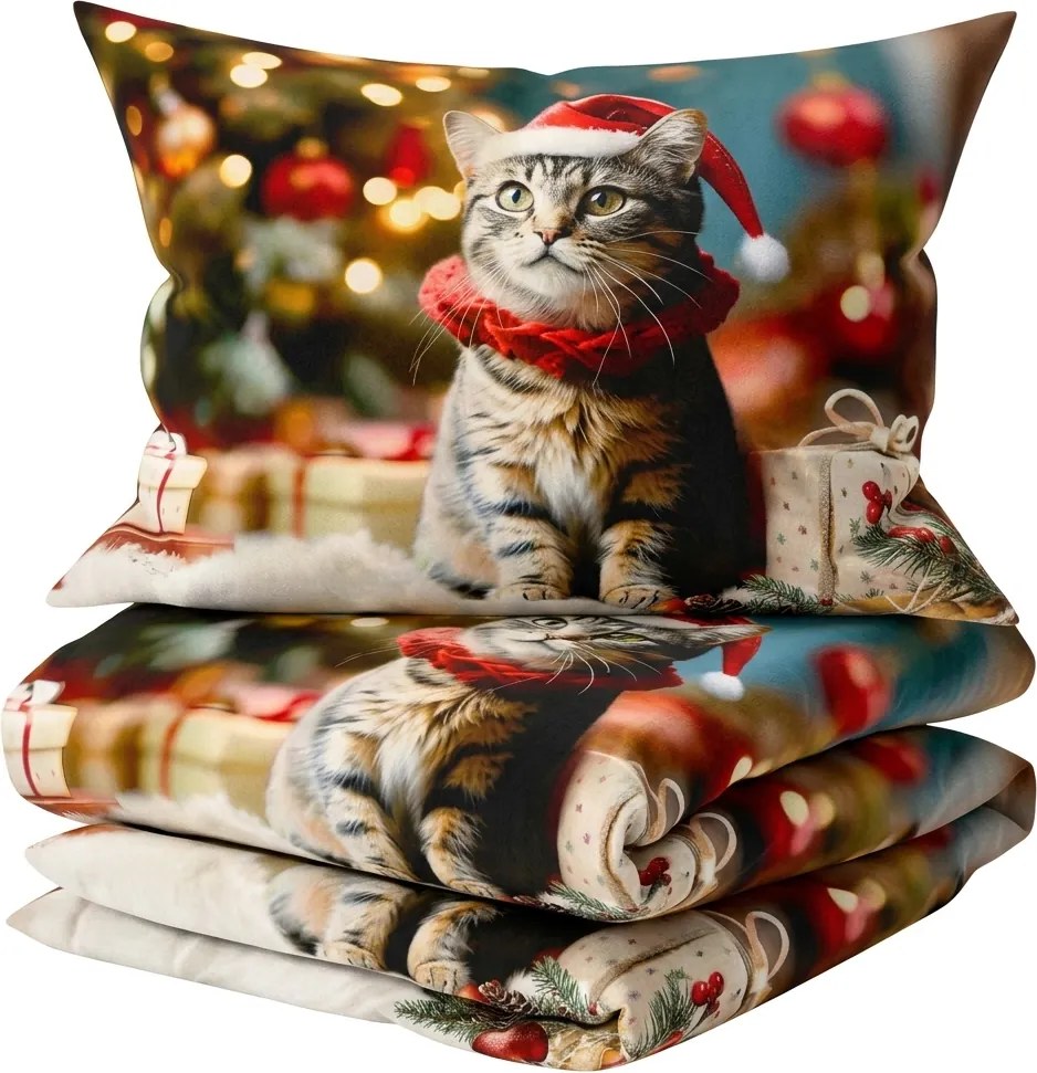 3D Pamut ágyneműhuzat HOLLY PAWS színes + párnahuzat 40x50 cm ingyenesen Ágyneműhuzat mérete: 70 x 90 cm | 140 x 200 cm