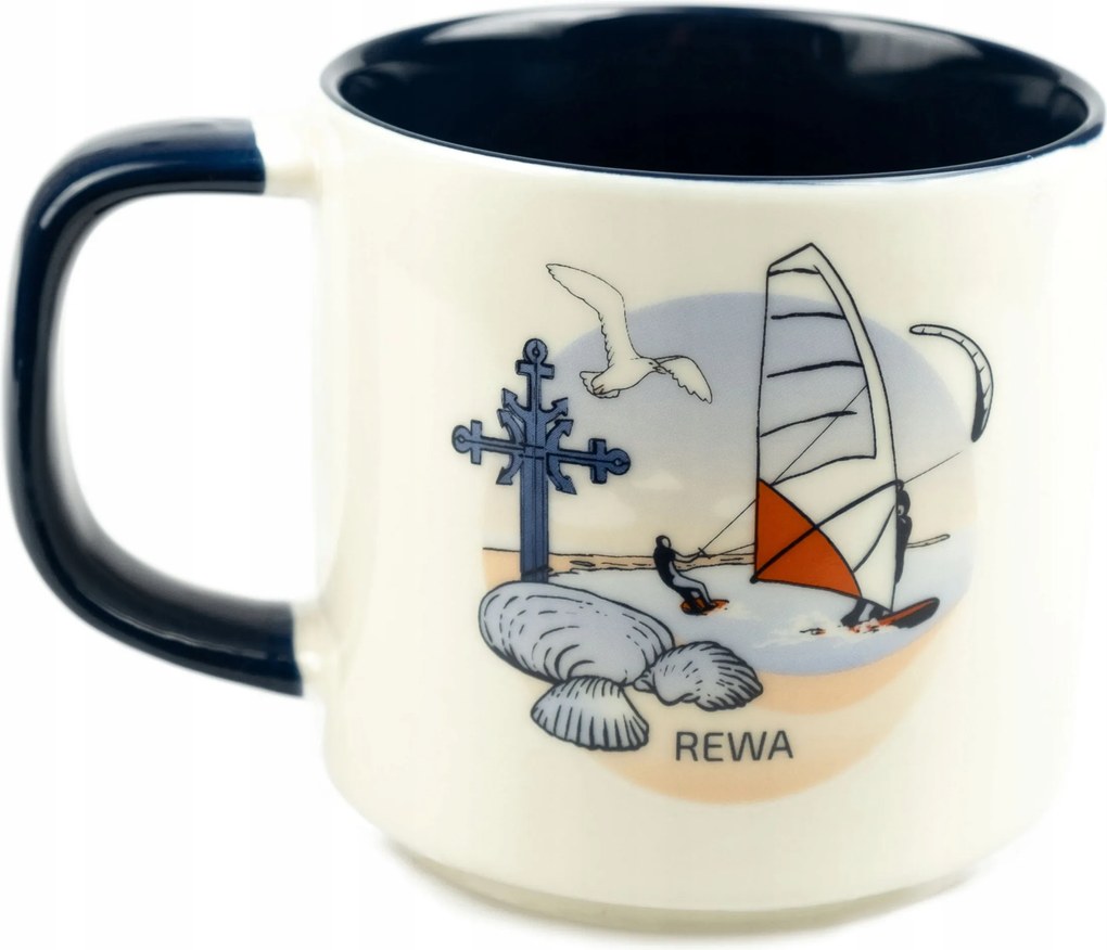 Bögre ajándék a tengerből Balti-tenger Rewa emlék