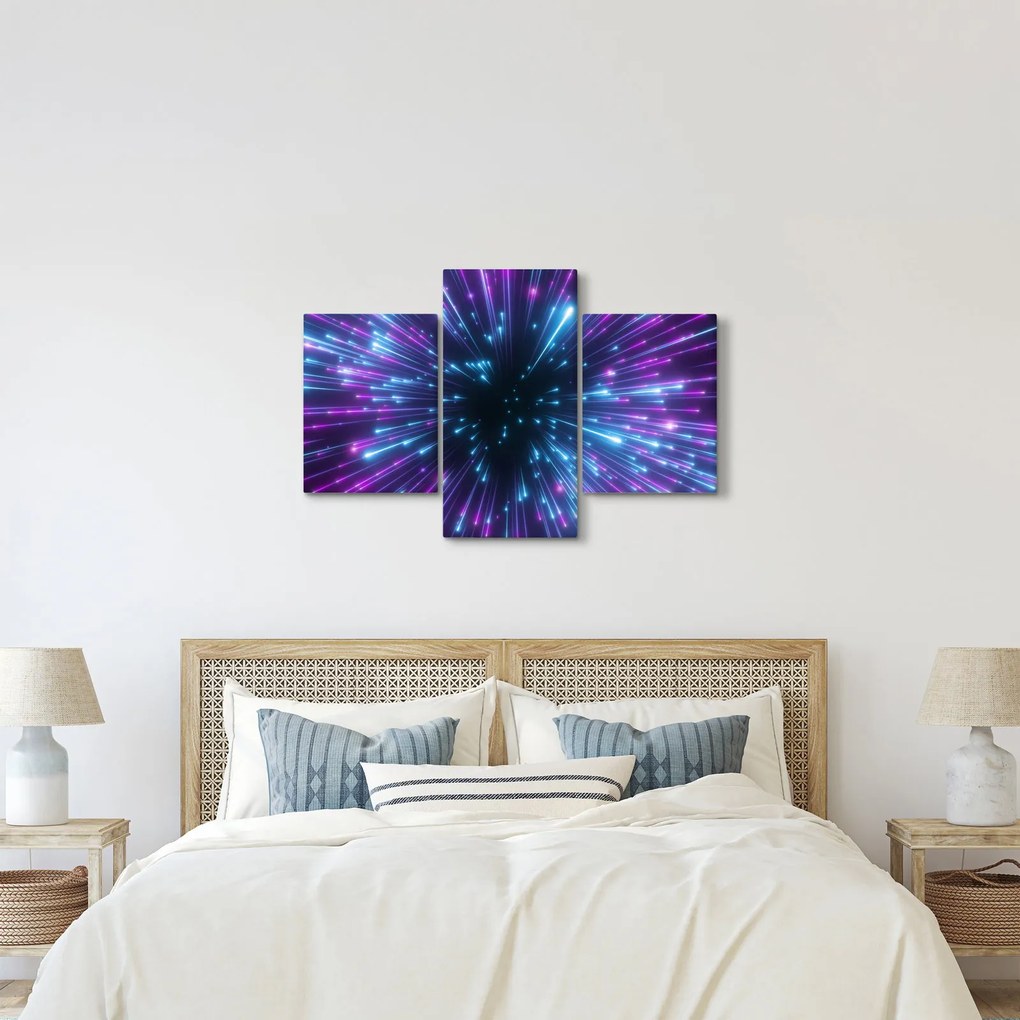 Kép - Neon tér (90x60 cm)