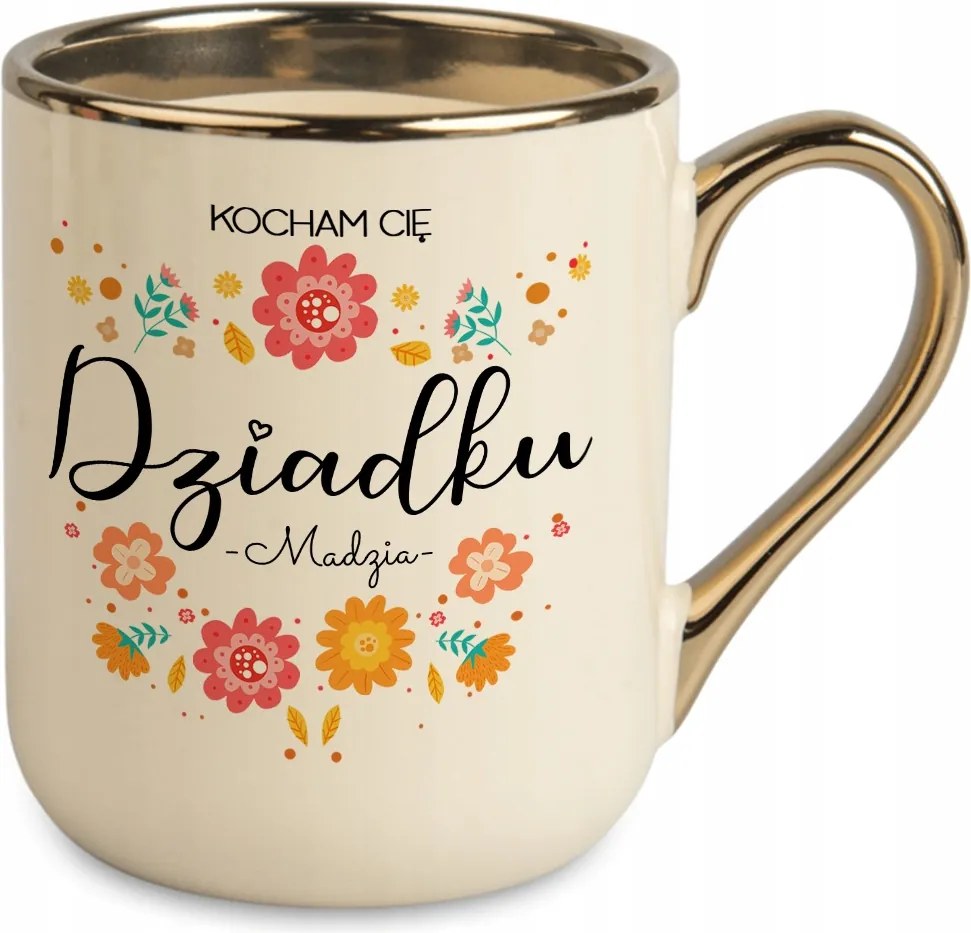 Gyönyörű Bögre Nagypapának Az Unoka Unokájának Nevével Kávézáshoz Nagypapa Napja