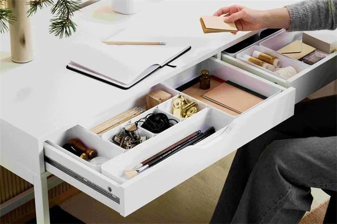 Fiókrendező, 40x6x10 cm, SMARTSTORE Compact, fehér (CSDSMART53)