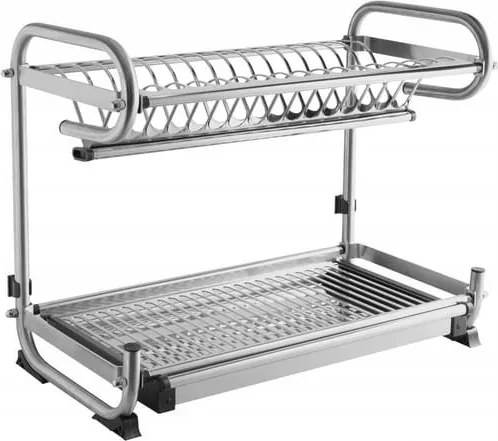 Csepegtető Kétszintes Edényszárító Gtv D240*W482*H340 Inox Szekrényhez