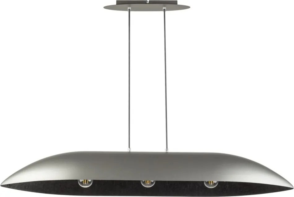 SIGMA LIGHTING 40642 GONDOLA Modern Függesztett Lámpa Fekete, Ezüst E27 IP20