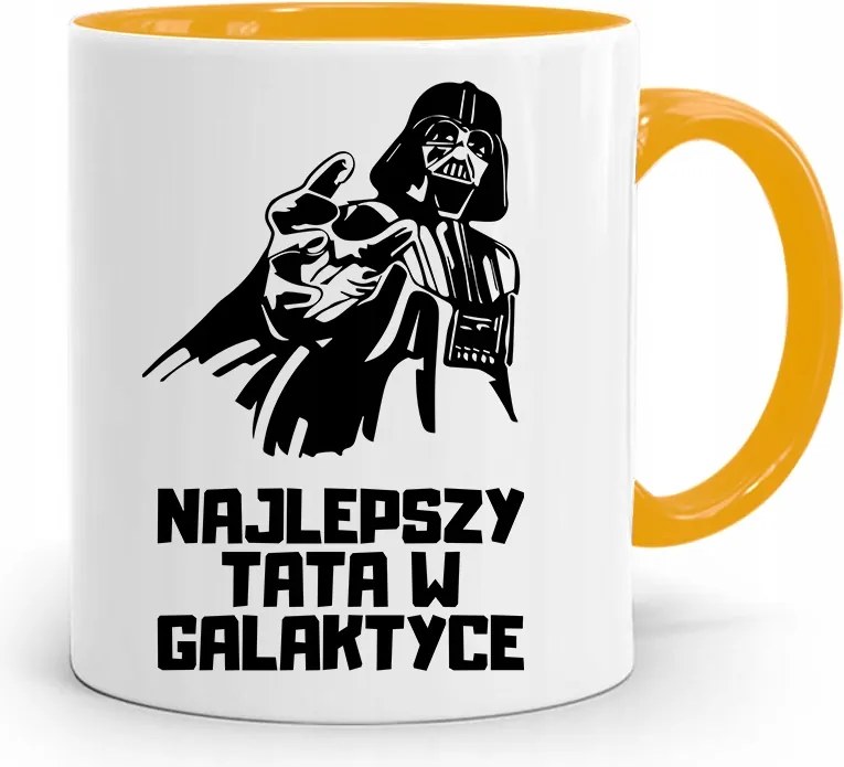 Sárga Apák Napi Bögre Apáknak Legjobb Apa nyomtatott fényképpel