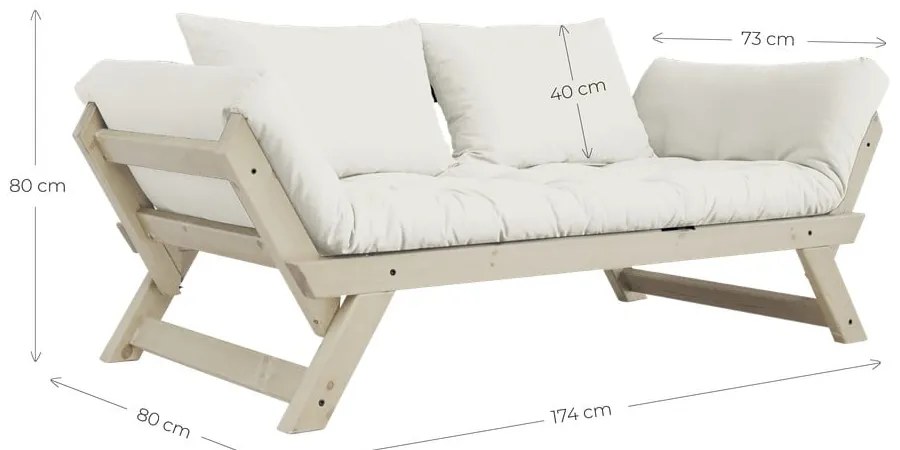 Bebop Natural Clear/Petroleum variálható kanapé - Karup Design