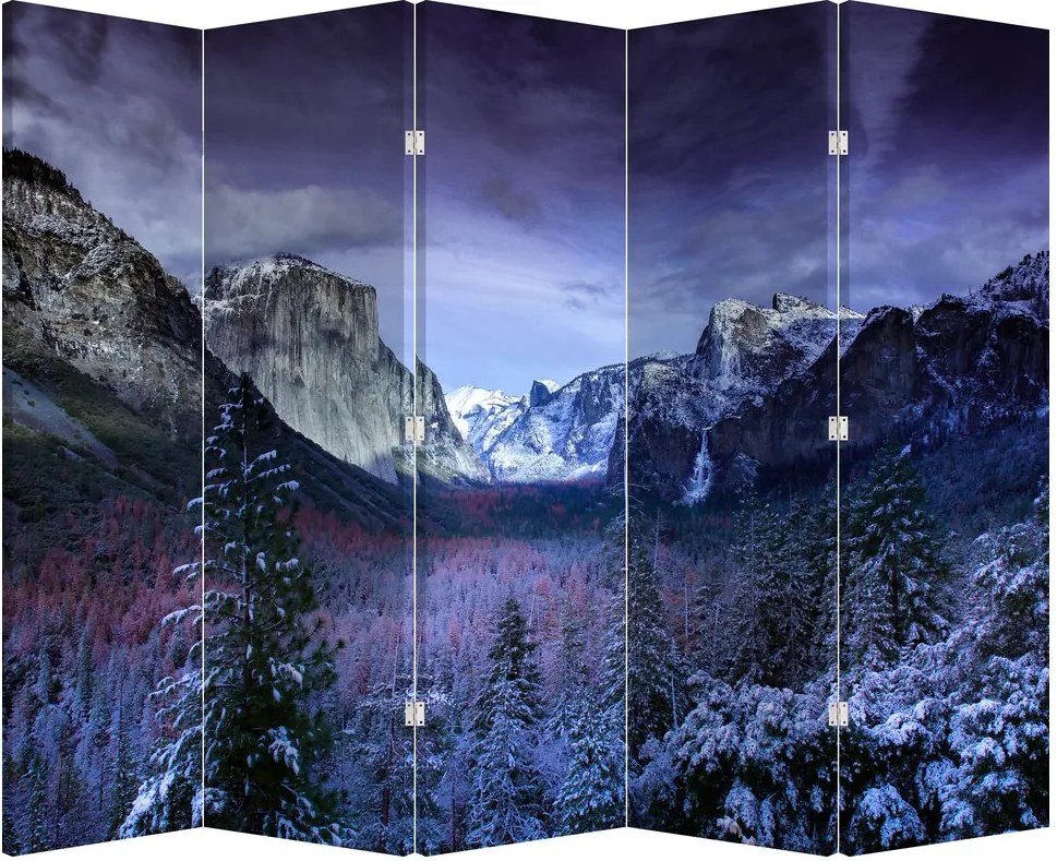 Paraván - Téli hegyi táj (210x170 cm)