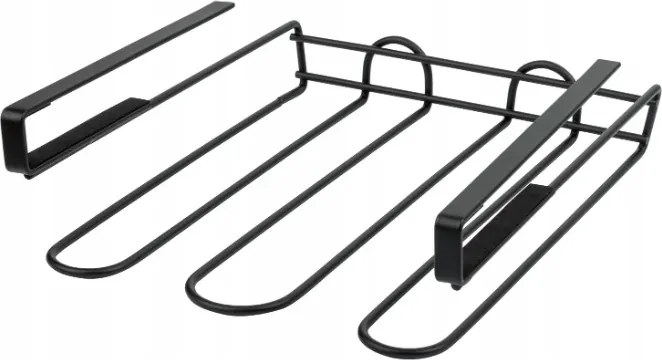 Ernesto konyhai borospohár tartó fekete 71/RT2152