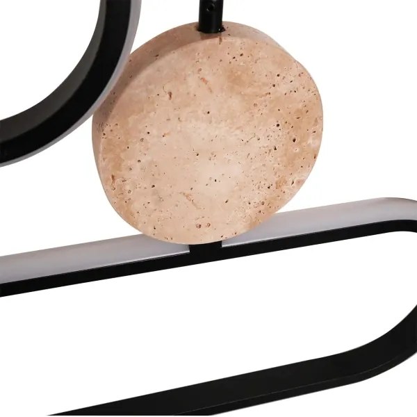 LED csillár zsinóron FLORENTYNA LED/48W/230V 4000K fekete/bézs