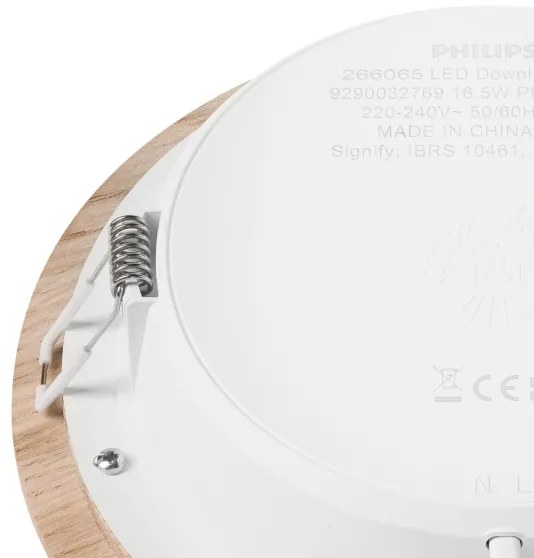 LED Beépíthető lámpa WOODY SPOT LED/16,5W/230V 4000K tölgy ø 18,5 cm