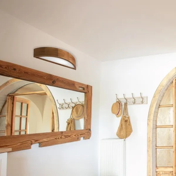 Brilagi - LED fali lámpa CARVALHO 1xE27/60W/230V tölgy cseresznye