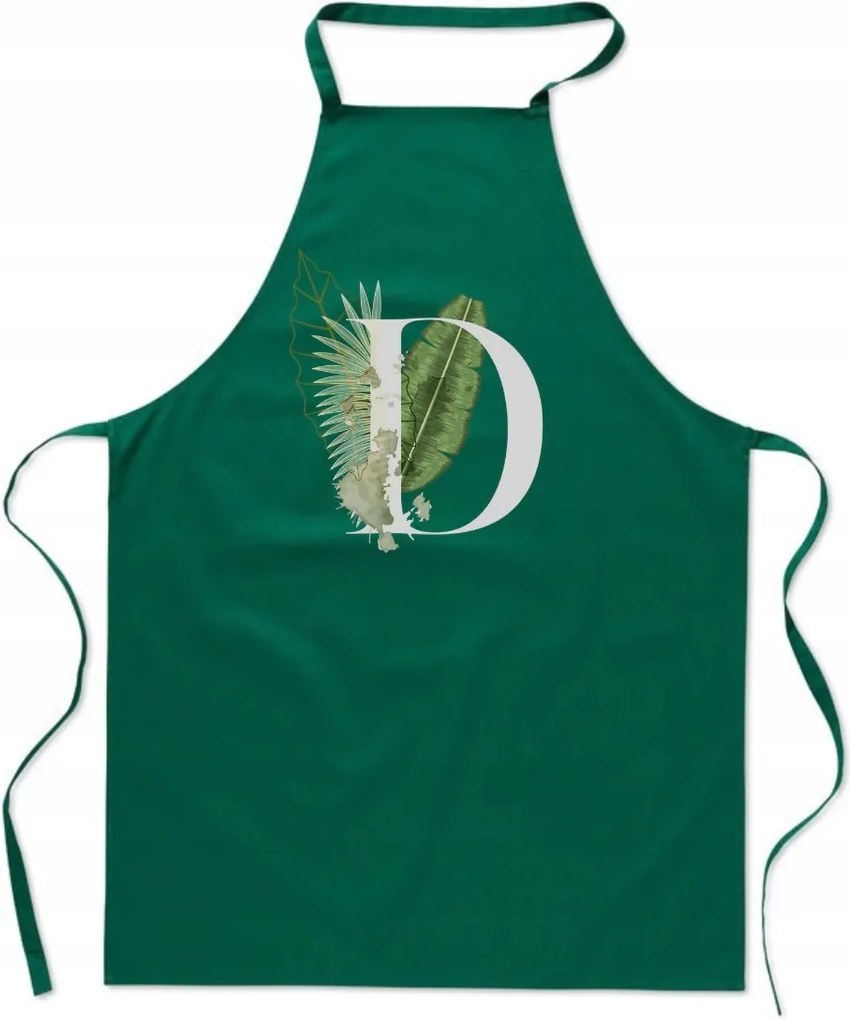 Konyhai Kötény zöld D Betűvel David Dagmara Danka Diana FA_411_z