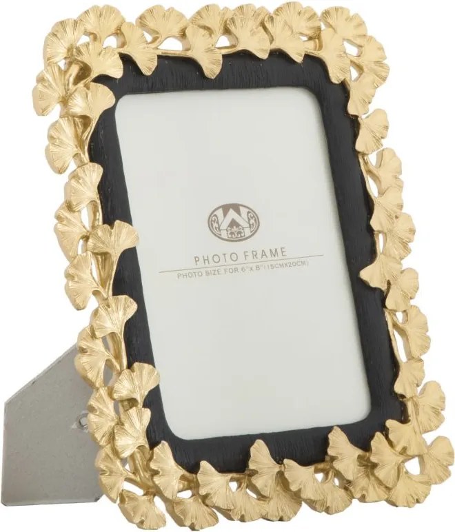 Polyresin Képkeret 15 X 20 CM Arany, Virágos Díszítéssel