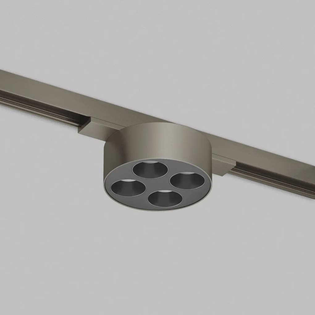DK/EU-5772-DN Shine Track light, GRILL 3000 series, D74*H28, LED, 48V DC, 6W, RA≥90, 3000K, IP20, dark nickel color, aluminum — DK/EU-5772-DN