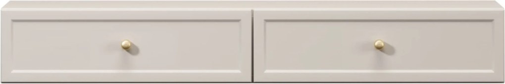 Lorini fali konzolasztal / fali toalettasztal 100 cm - kasmír / arany fogantyúk