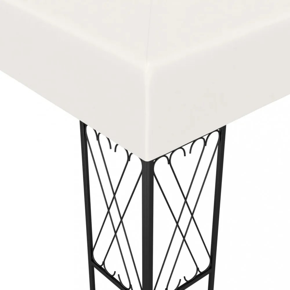 krémszínű szövetpavilon 3 x 6 m