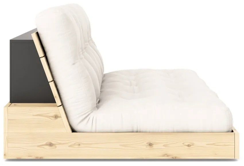 Krémszínű kinyitható kanapé 196 cm Base – Karup Design