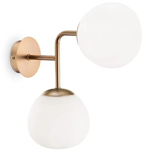 Maytoni MOD221-WL-02-G - Fali lámpa ERICH 2xE14/40W/230V réz