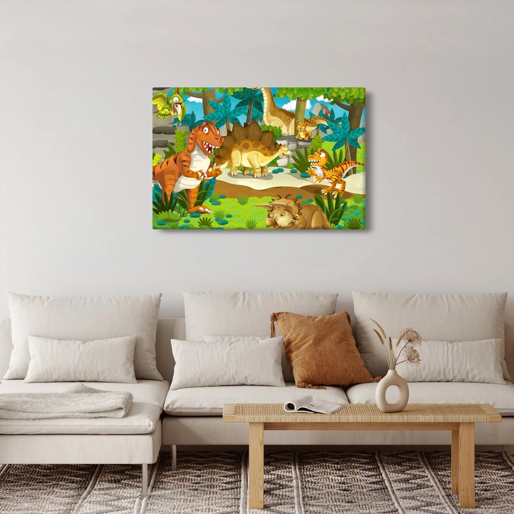 Kép - dinoszaurusz (90x60 cm)