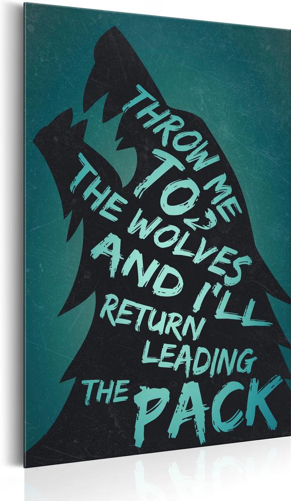Plakát fémen - Life Manifesto: Throw me to the wolves [Allplate]