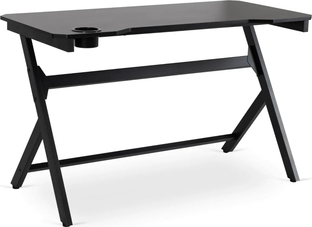 Gaming íróasztal 120 cm méretben, fekete kivitelben BLECK