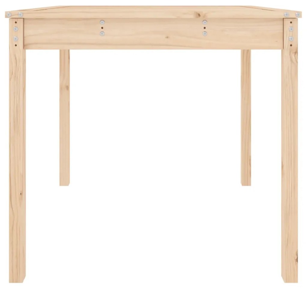 tömör fenyőfa kerti asztal 82,5 x 82,5 x 76 cm