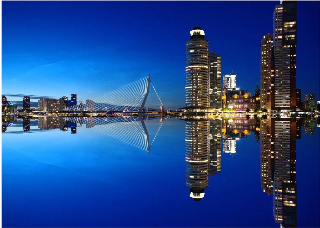 Kép - éjszaka Rotterdam (70x50 cm)