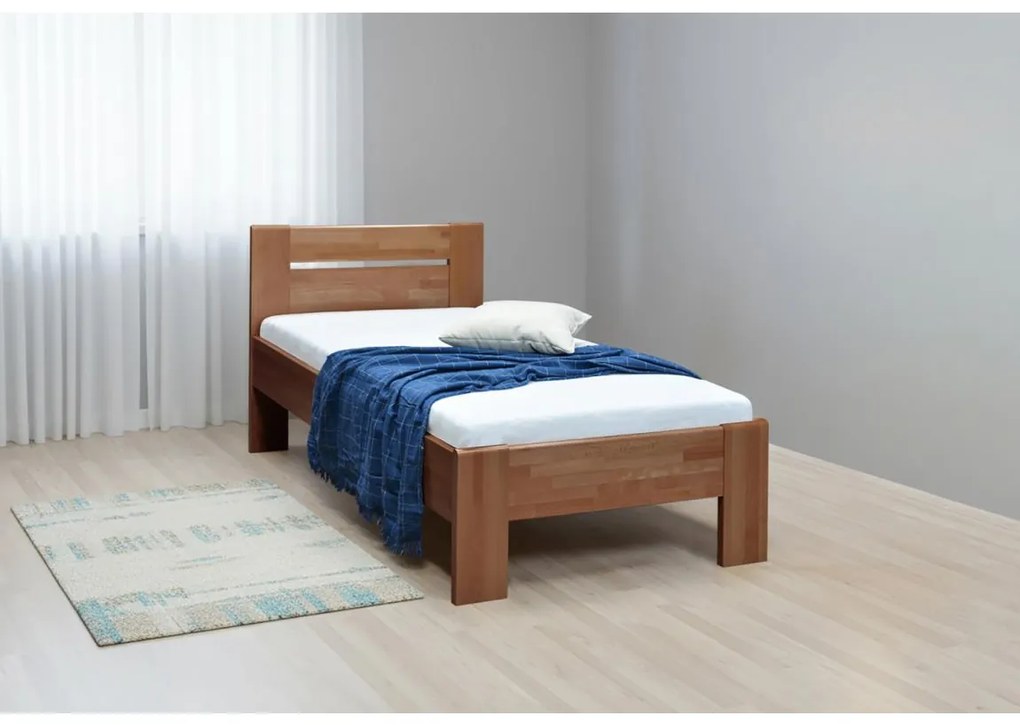 AMBER egyszemélyes ágy 90x200 cm, szilva