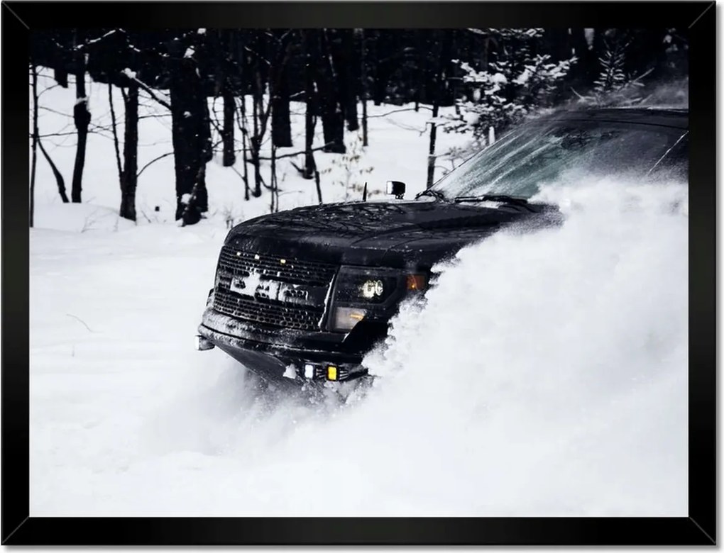 Poszterek keretben 40x30 Szórakozás a hóban Tél