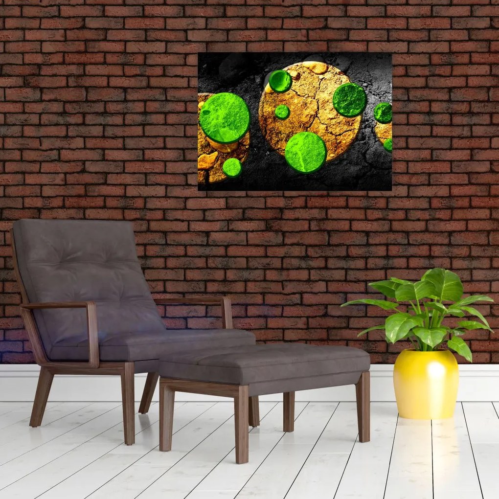 Az absztrakció képe - Gömb (üvegen) (70x50 cm)