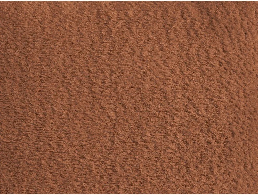 Narancssárga buklé kinyitható-tárolóhelyes sarokkanapé (bal oldali-heverő résszel) Montaigne – Bobochic Paris