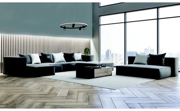 Zambelis 22013 - LED Dimmelhető csillár zsinóron LED/59W/230V átm. 79 cm fekete