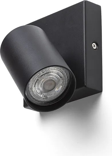 RENDL DUDE SQ felületre szerelhető fekete 230V LED GU10 9W